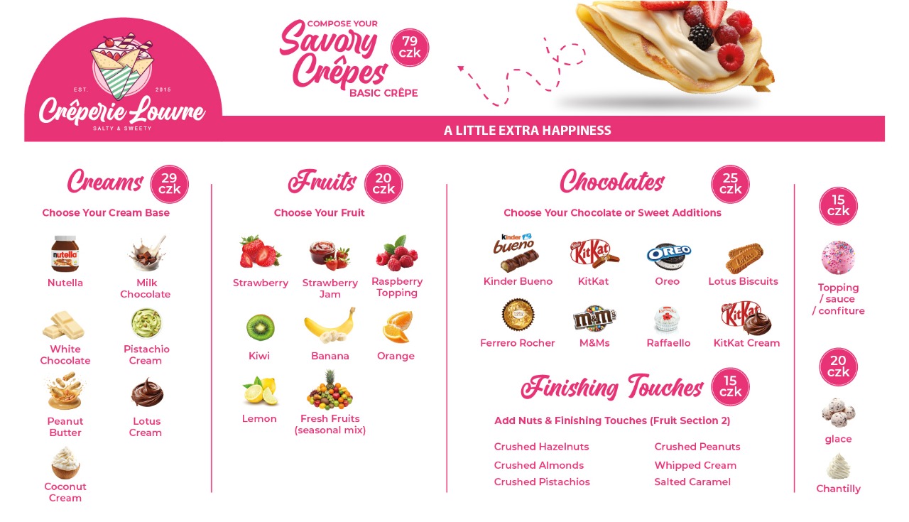 Compose Sweet Crepe Options