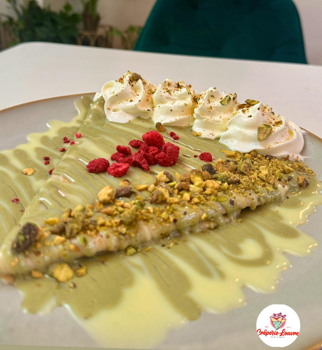 Delicious savory crepe